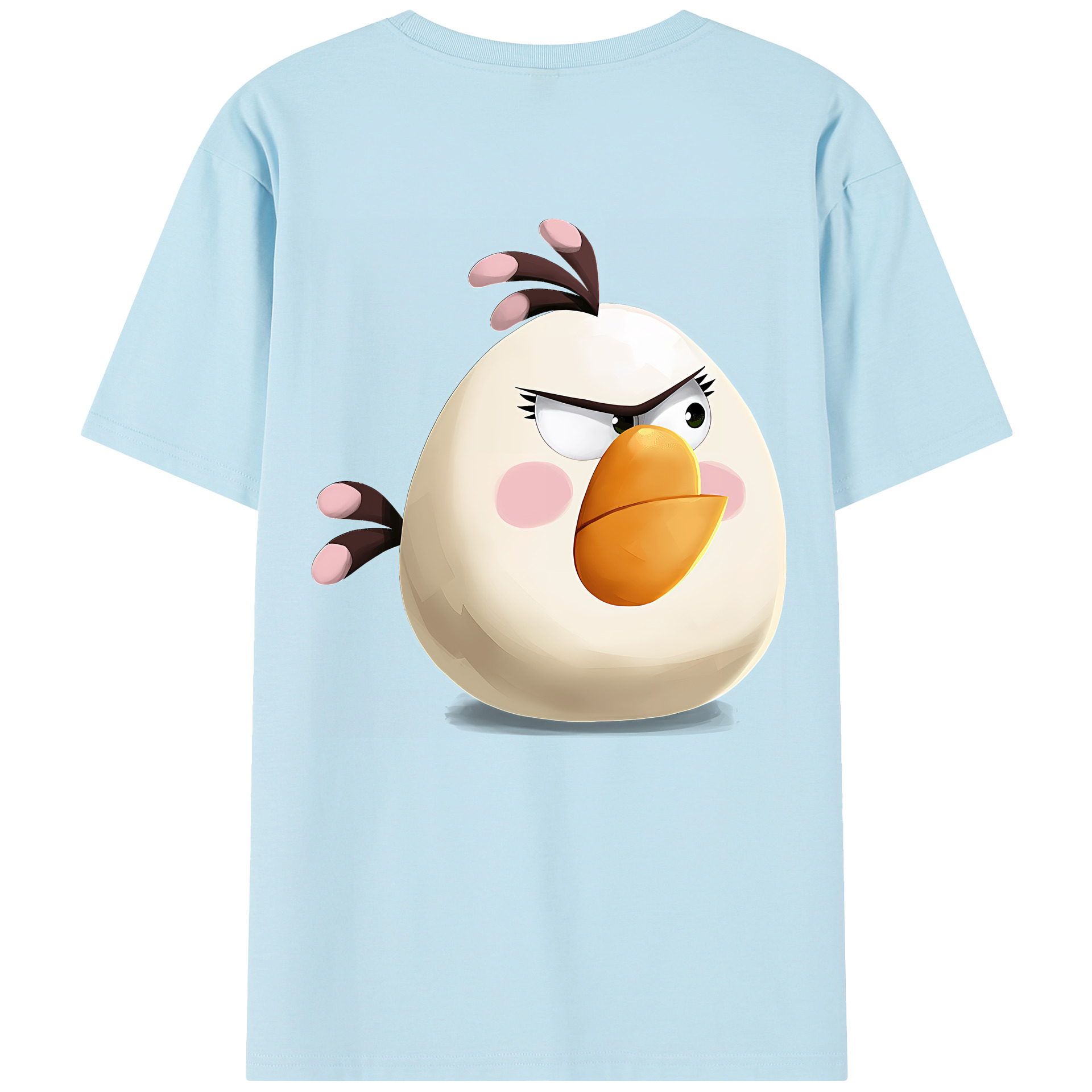 （画像用） Angry Birds アングリーバード 綿100％半袖Tシャツ（背面プリント）